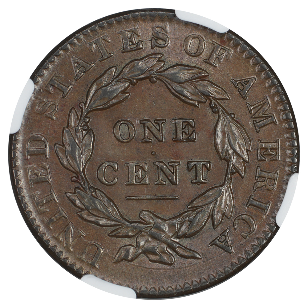 image for: 1833 1c NGC MS62 BN