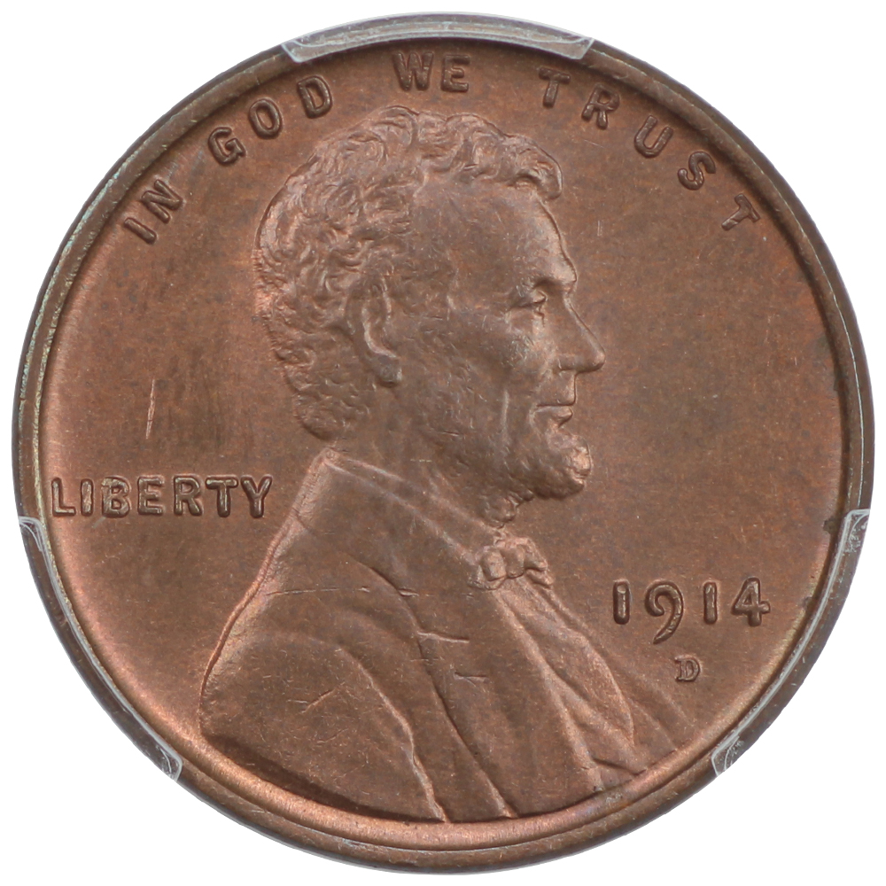 image for: 1914-D 1c PCGS MS64 BN