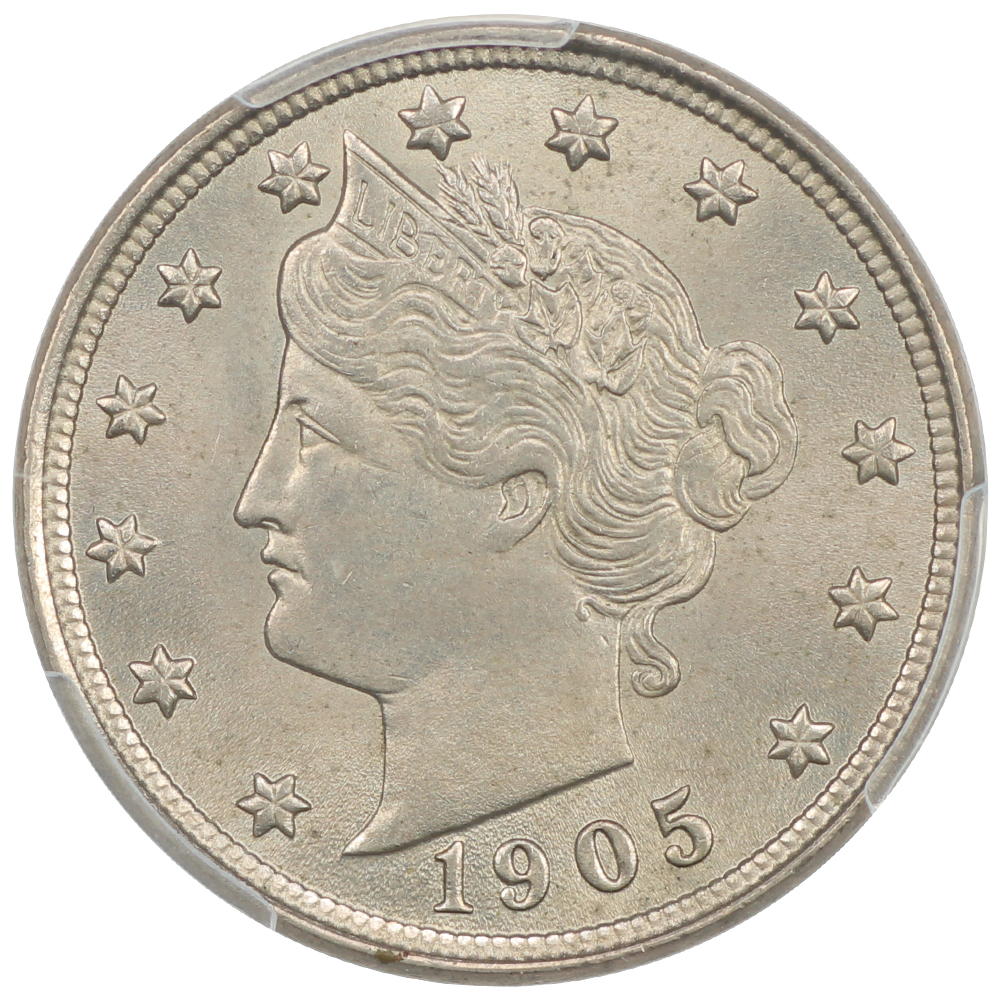 image for: 1905 5c PCGS MS65