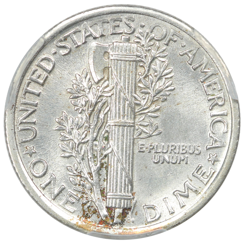 image for: 1924-D 10c PCGS AU58 FB