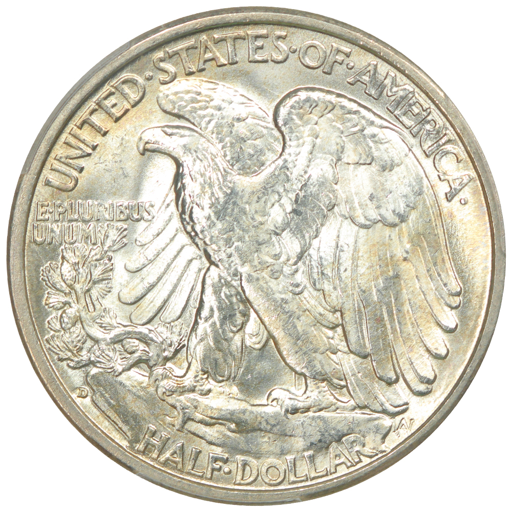 image for: 1935-D 50c PCGS MS66