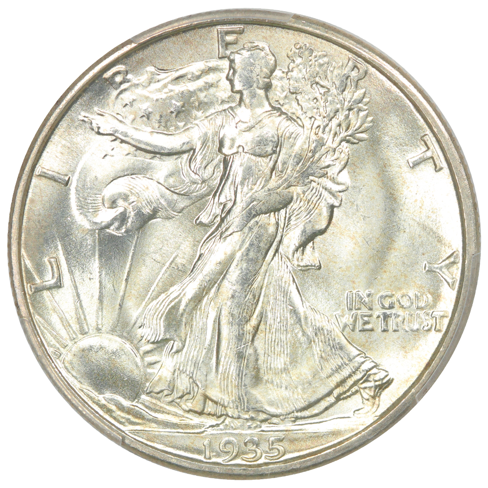 image for: 1935-D 50c PCGS MS66