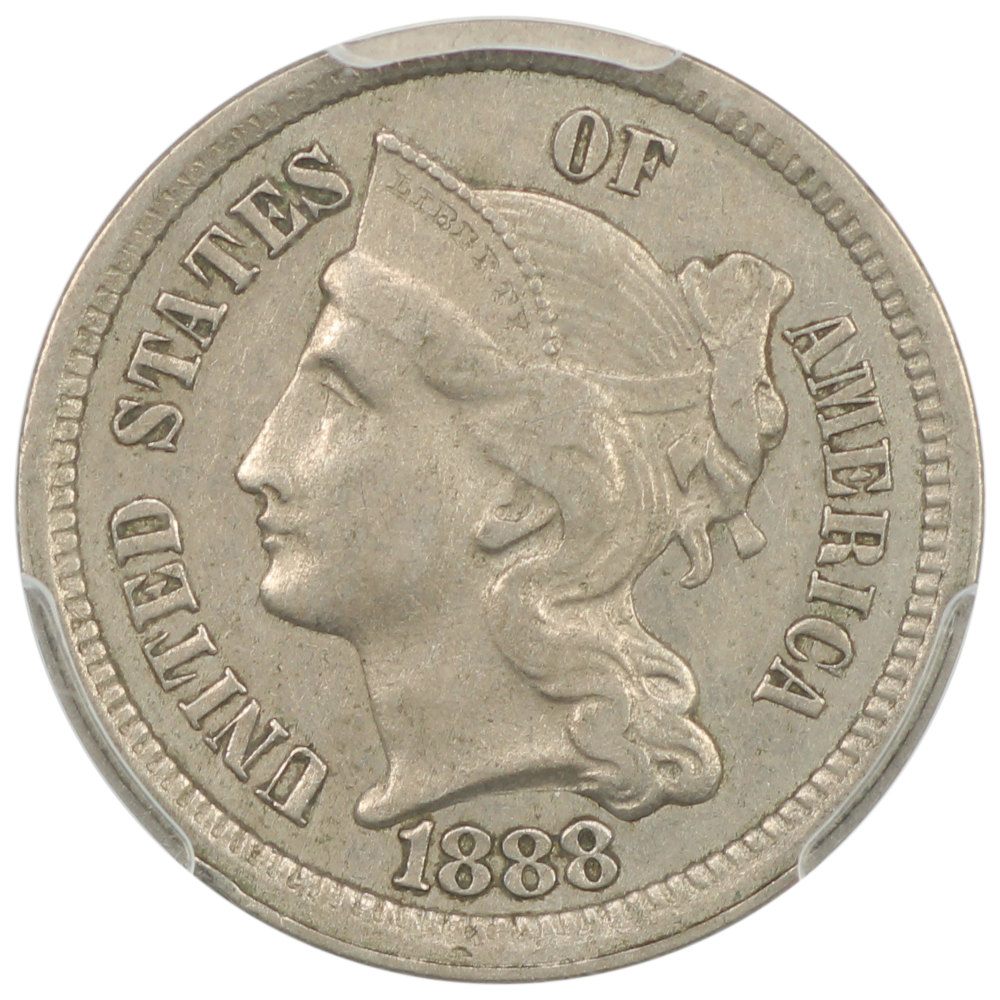 image for: 1888 3cN PCGS AU50