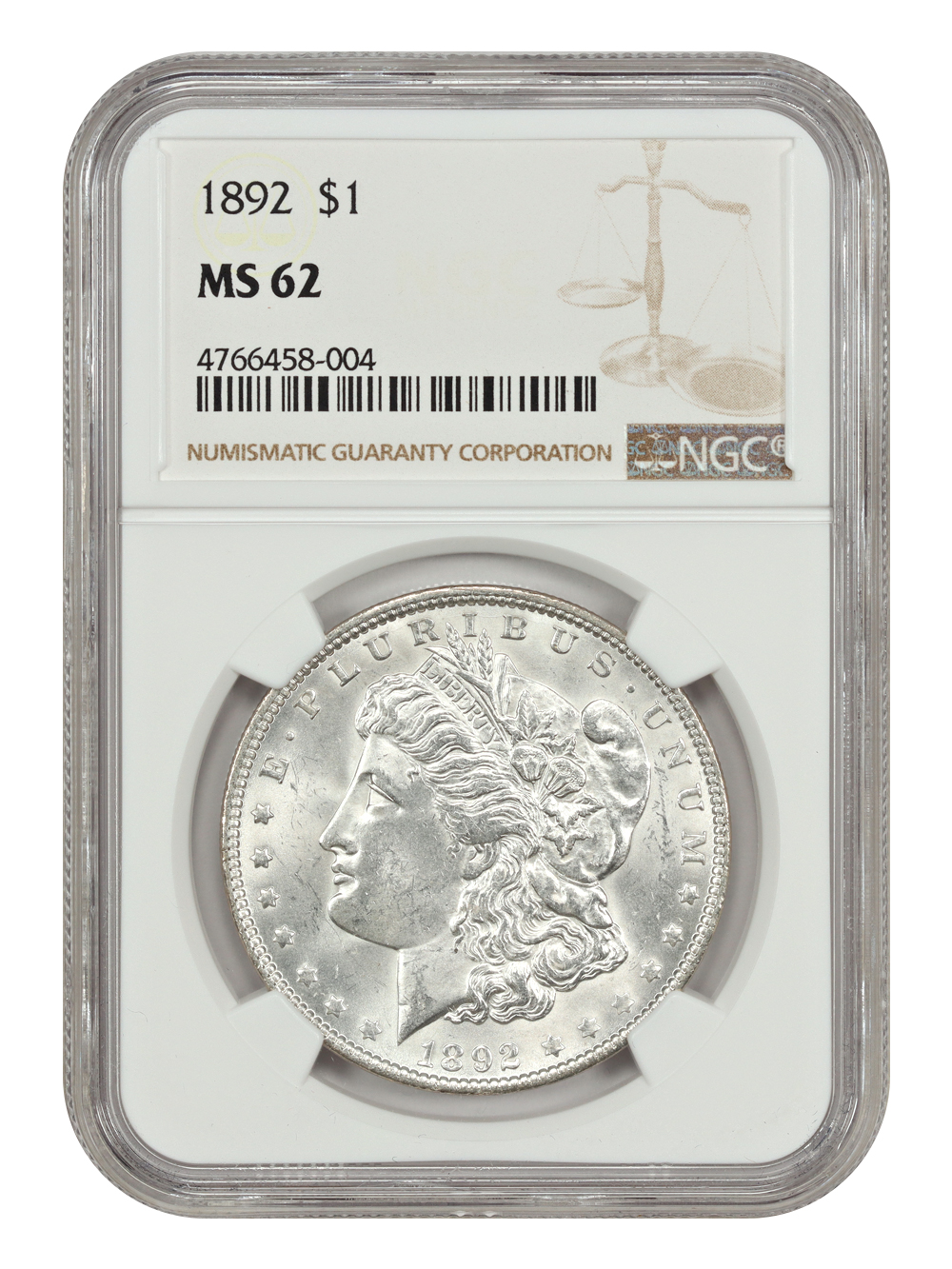試鋳貨）オセアニア 女神像 2フラン 銅貨 NGC鑑定済み MS65 Buy 1892 $1 NGC MS62 | Greysheet Marketplace
