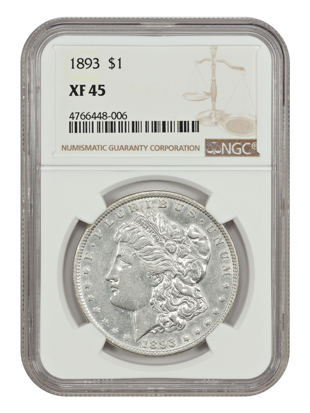 image for: 1893 $1 NGC XF45