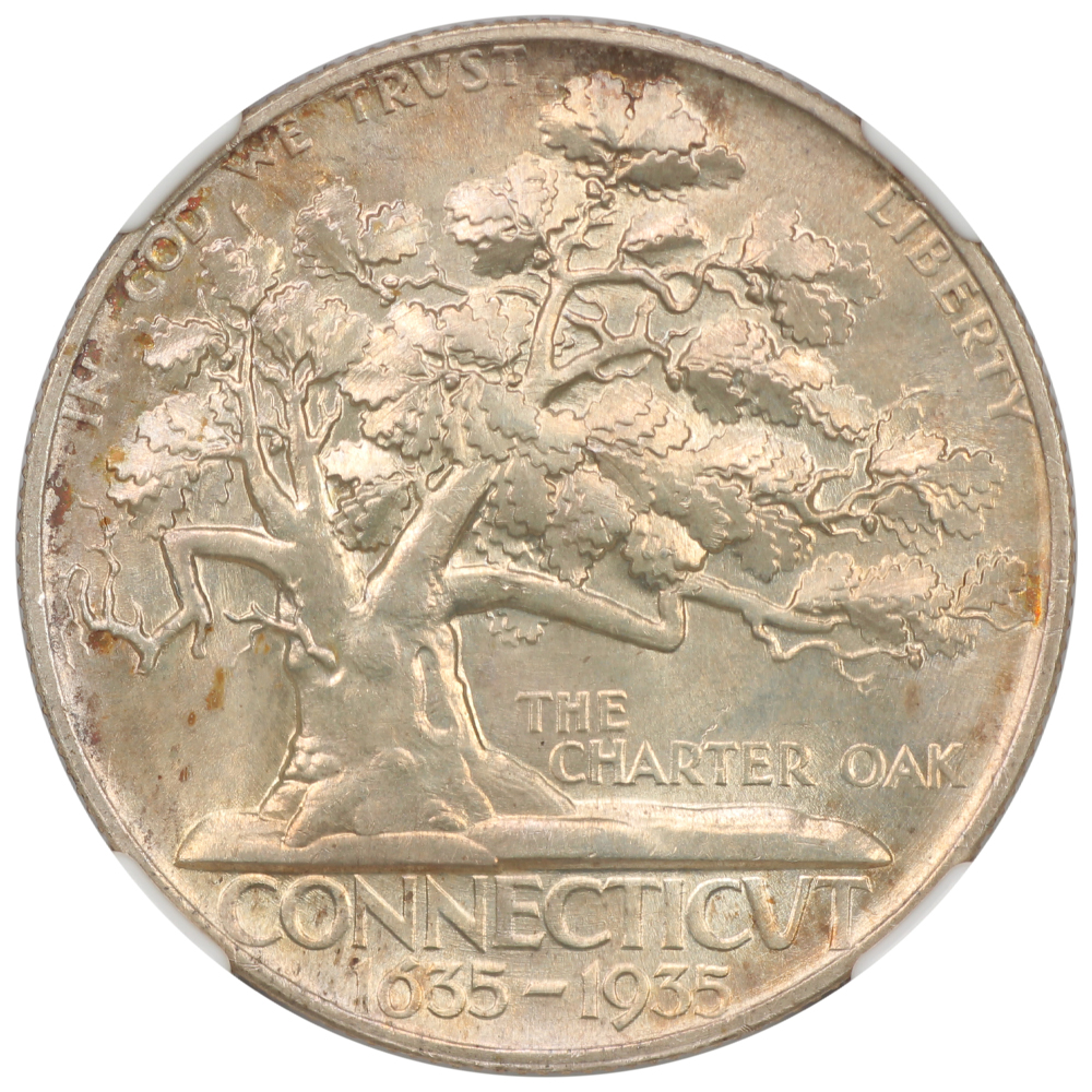 image for: 1935 Connecticut 50c NGC MS65