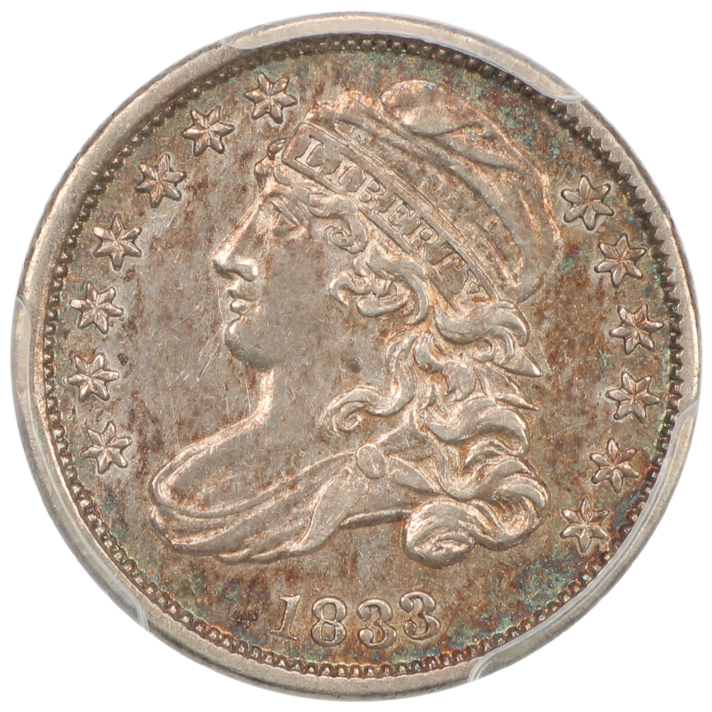 image for: 1833 Last 3 High, JR-5 10C PCGS AU53