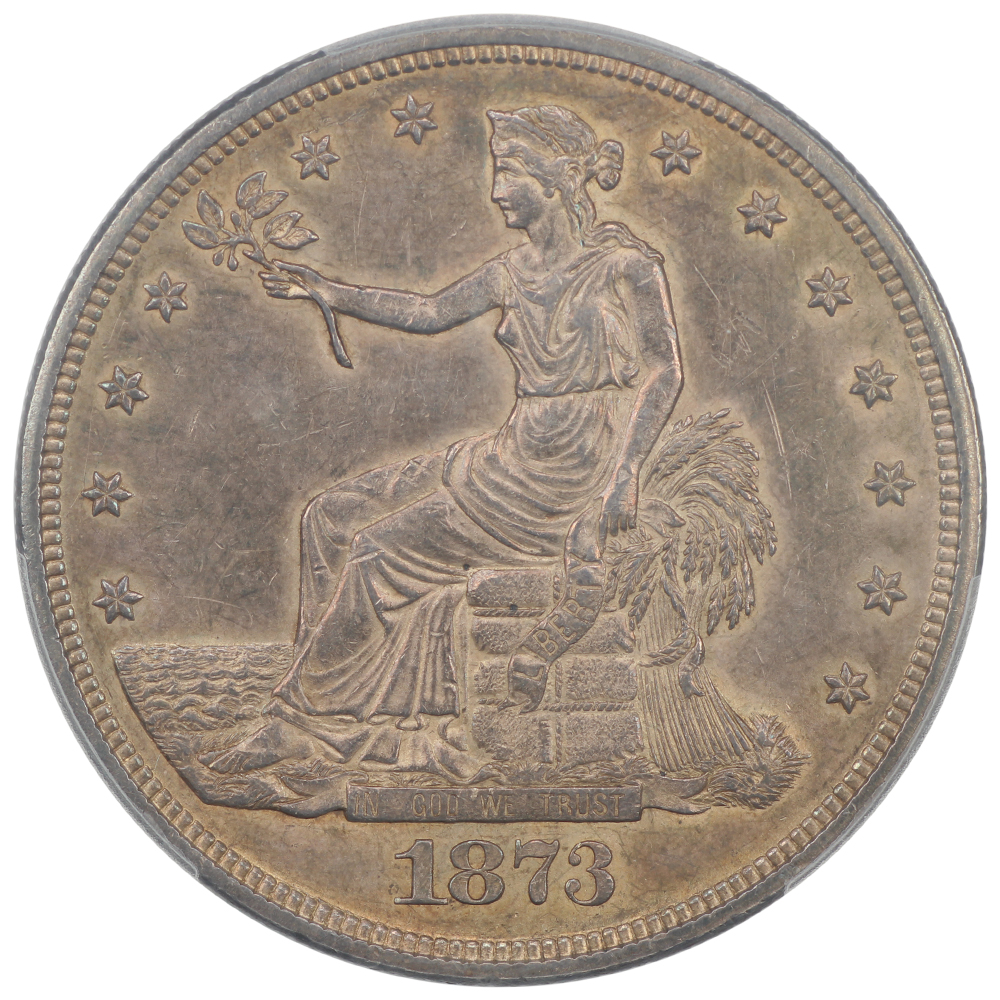 image for: 1873 Trade$ PCGS AU55