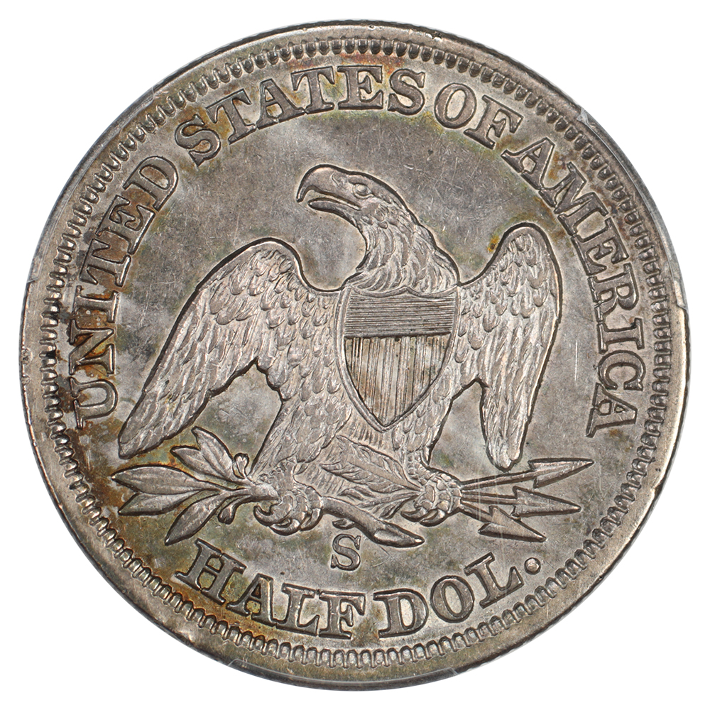 image for: 1856-S 50c PCGS AU50