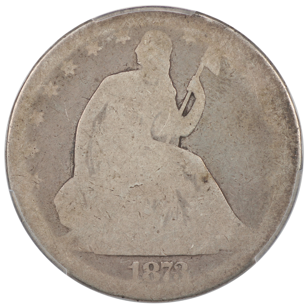 image for: 1873 No Arrows, Open 3 50c PCGS AG2