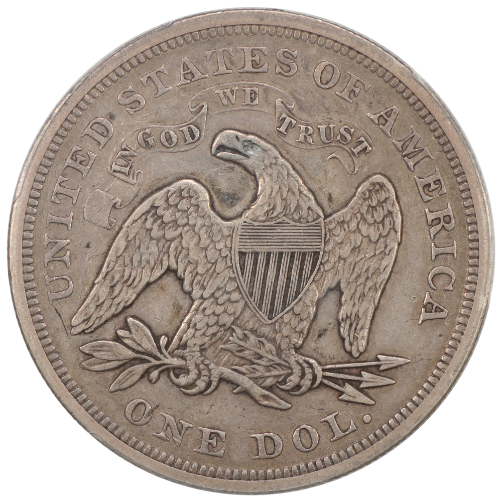 image for: 1869 $1  PCGS XF40