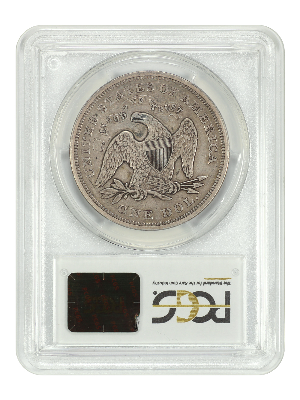 image for: 1869 $1  PCGS XF40