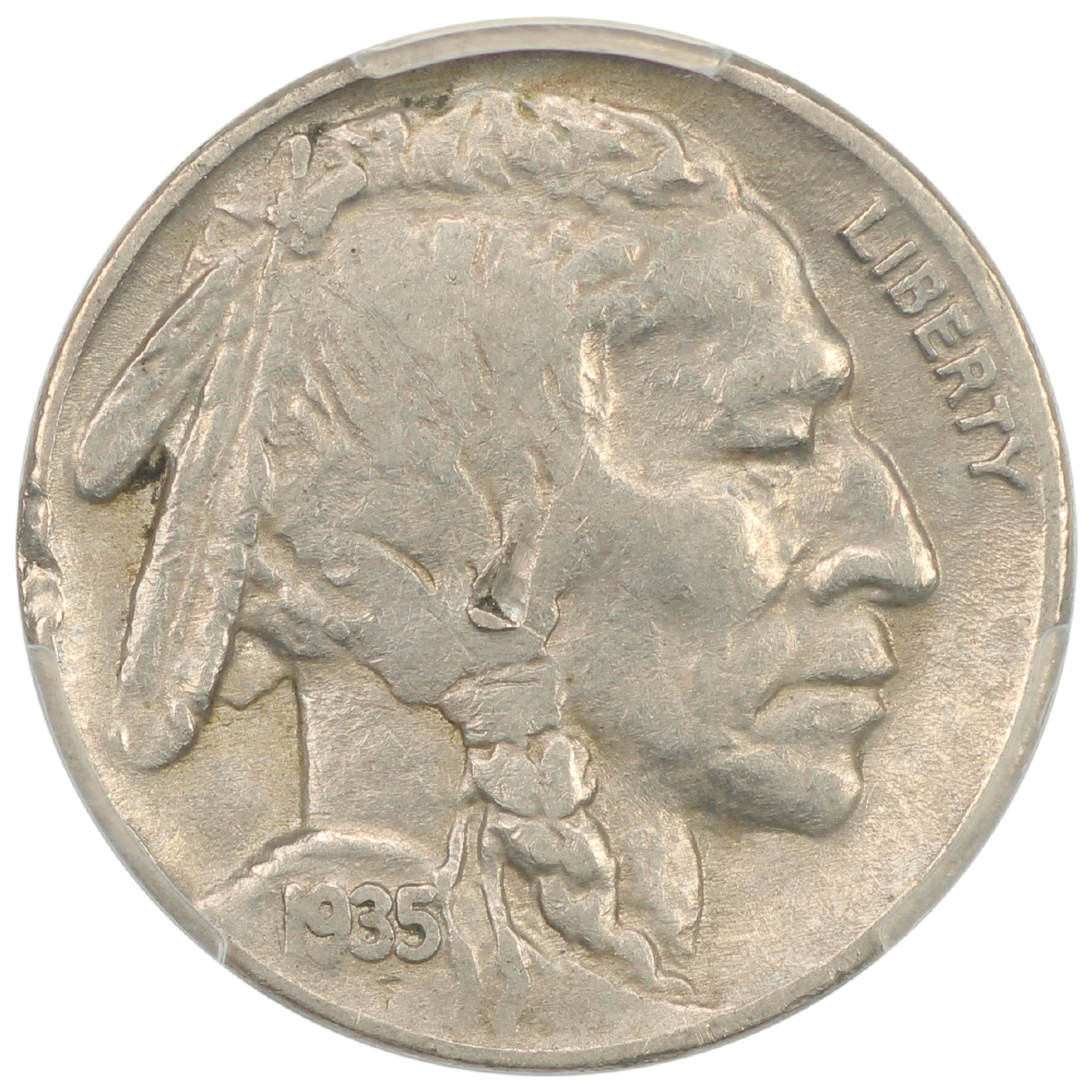 image for: 1935 Doubled Die Reverse, FS-801 5c PCGS XF40