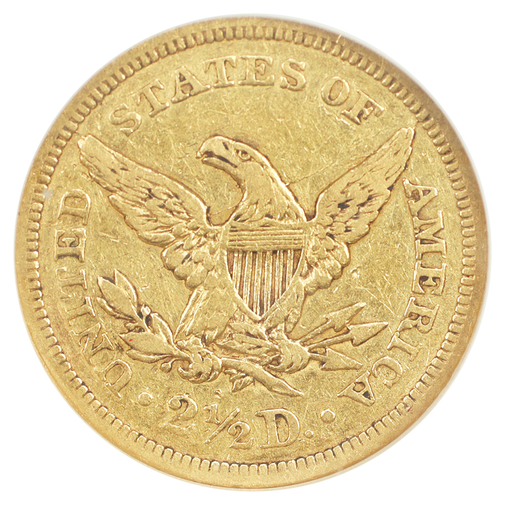 image for: 1845 $2 1/2 NGC XF45