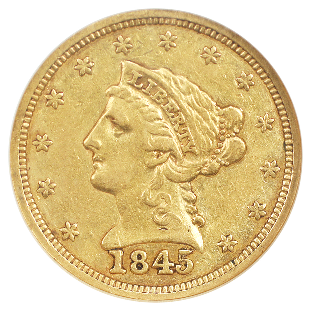 image for: 1845 $2 1/2 NGC XF45