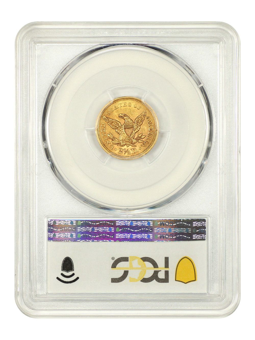 image for: 1856 $2 1/2 PCGS AU58