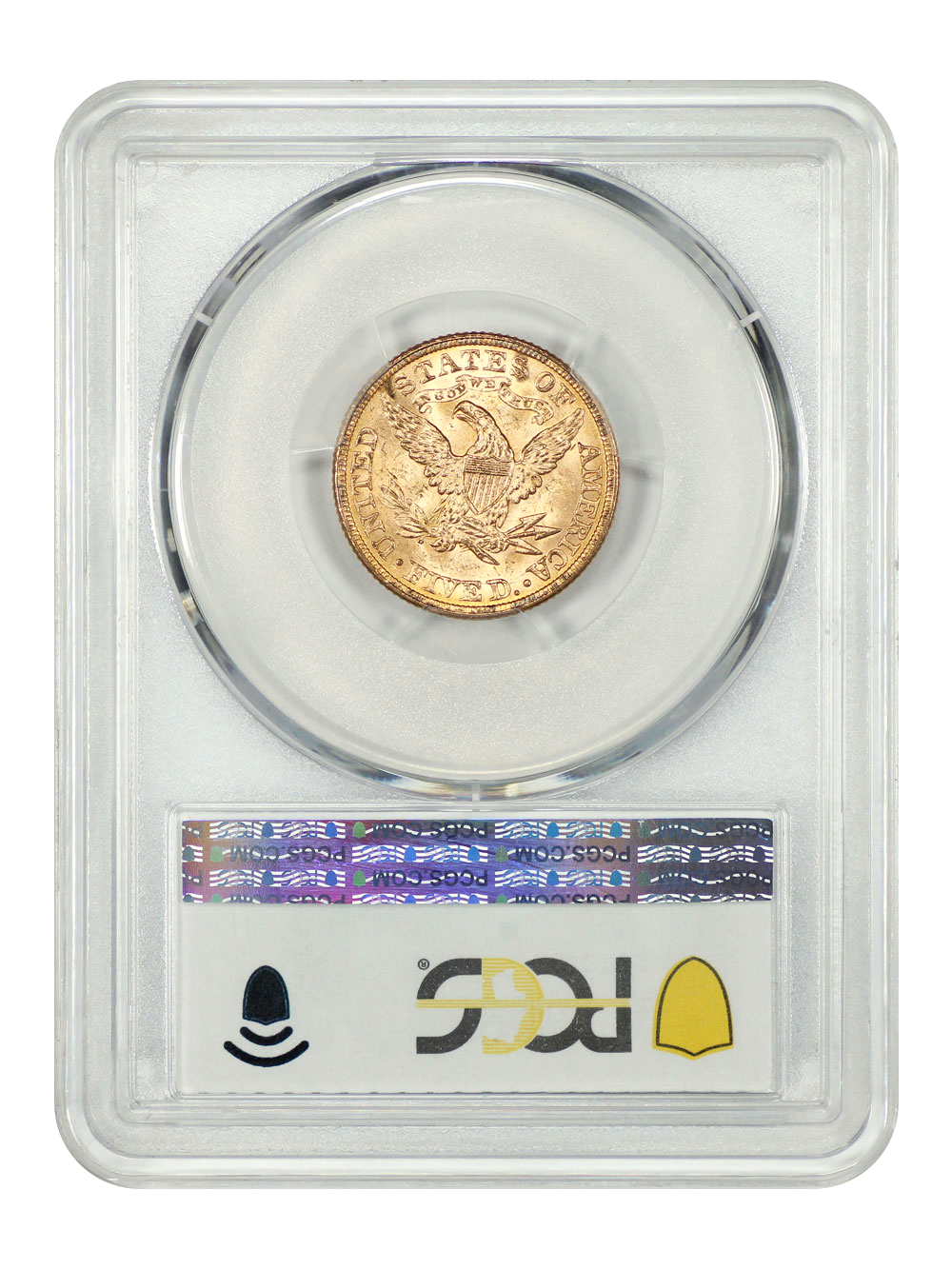image for: 1891 $5  PCGS MS64