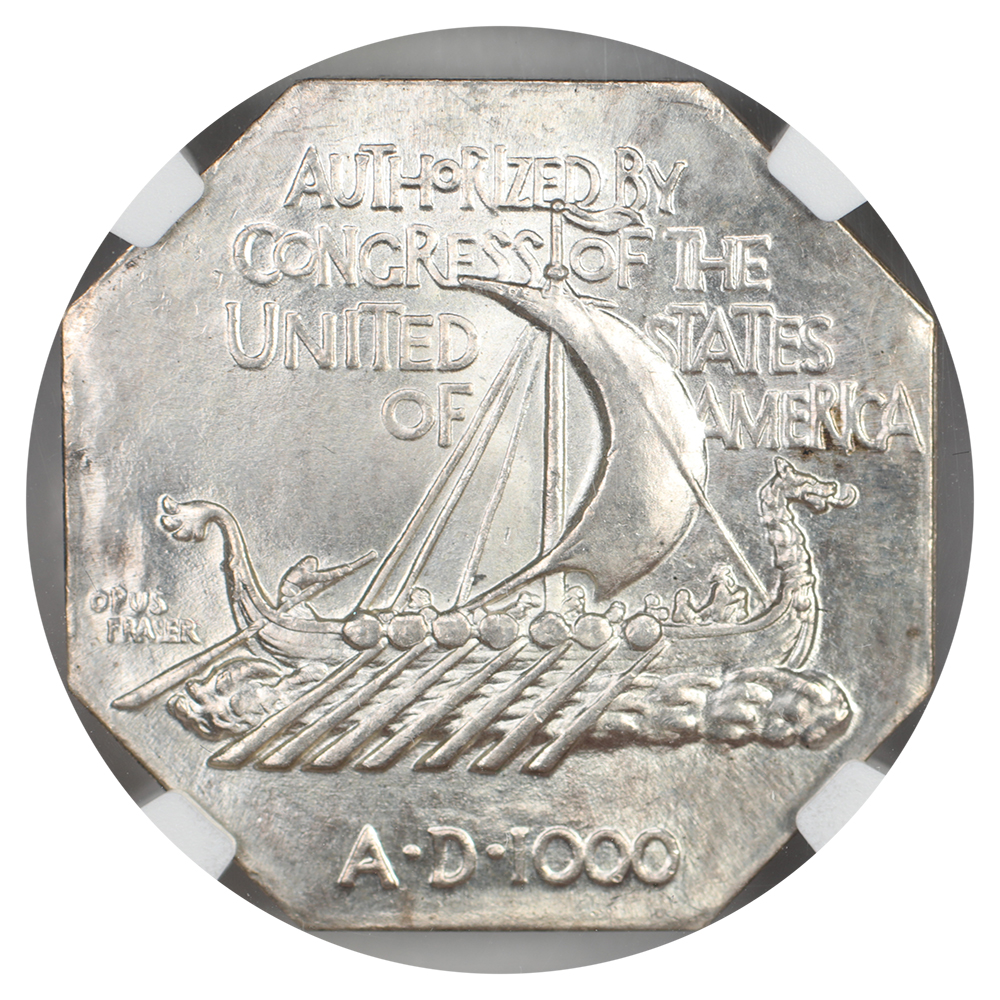 image for: 1925 Norse American, Thick Medal NGC MS67