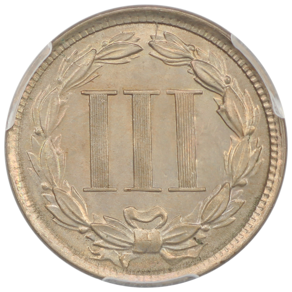 image for: 1866 3cN PCGS MS64