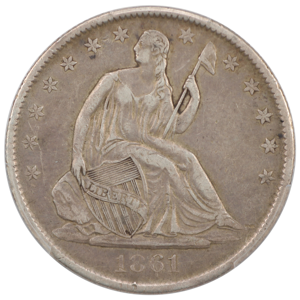 image for: 1861-O 50c PCGS VF35