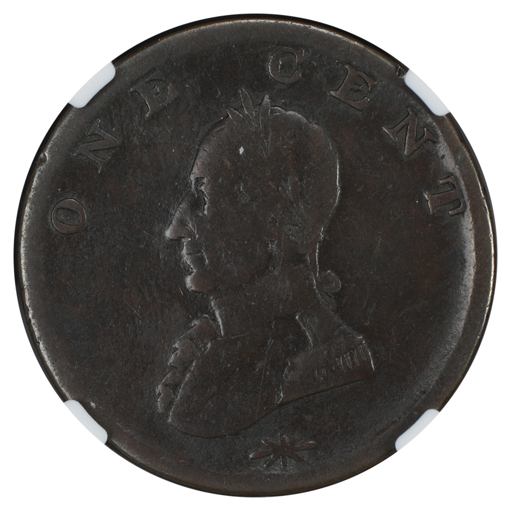 image for: Doubled Head Washington Cent NGC F15 BN