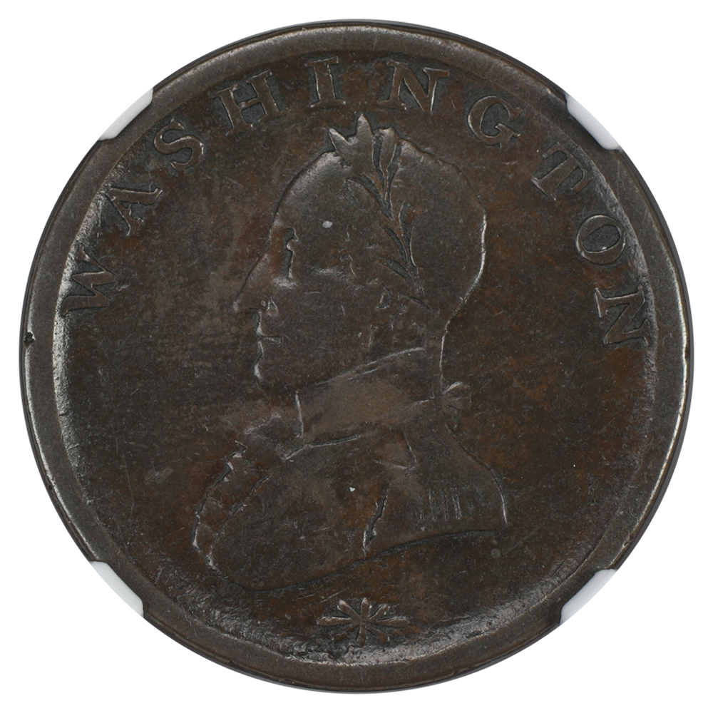 image for: Doubled Head Washington Cent NGC F15 BN
