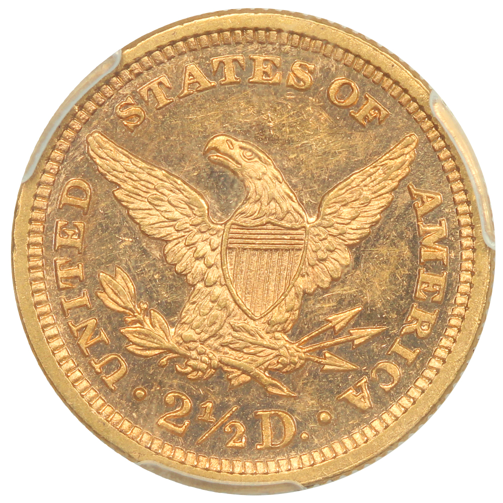 image for: 1879 $2 1/2 PCGS MS62