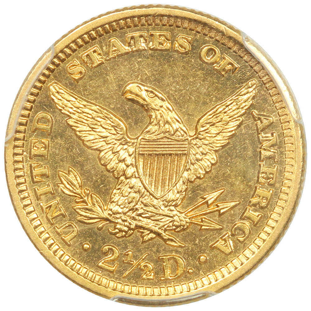 image for: 1902 $2 1/2 PCGS MS62