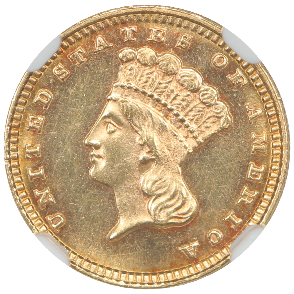 image for: 1882 G$1 NGC MS62