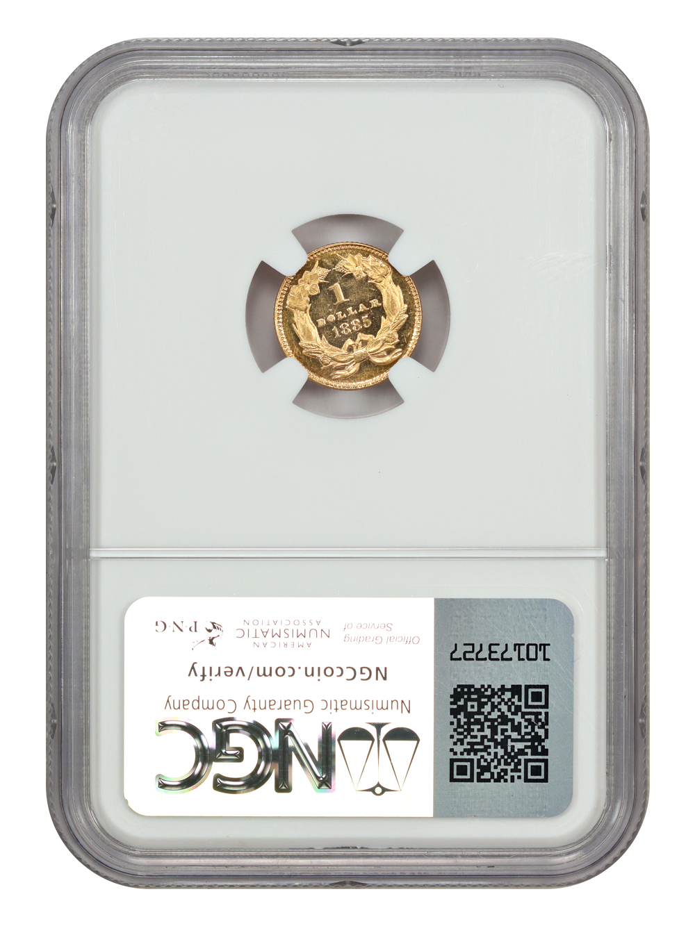 image for: 1885 G$1 NGC MS63