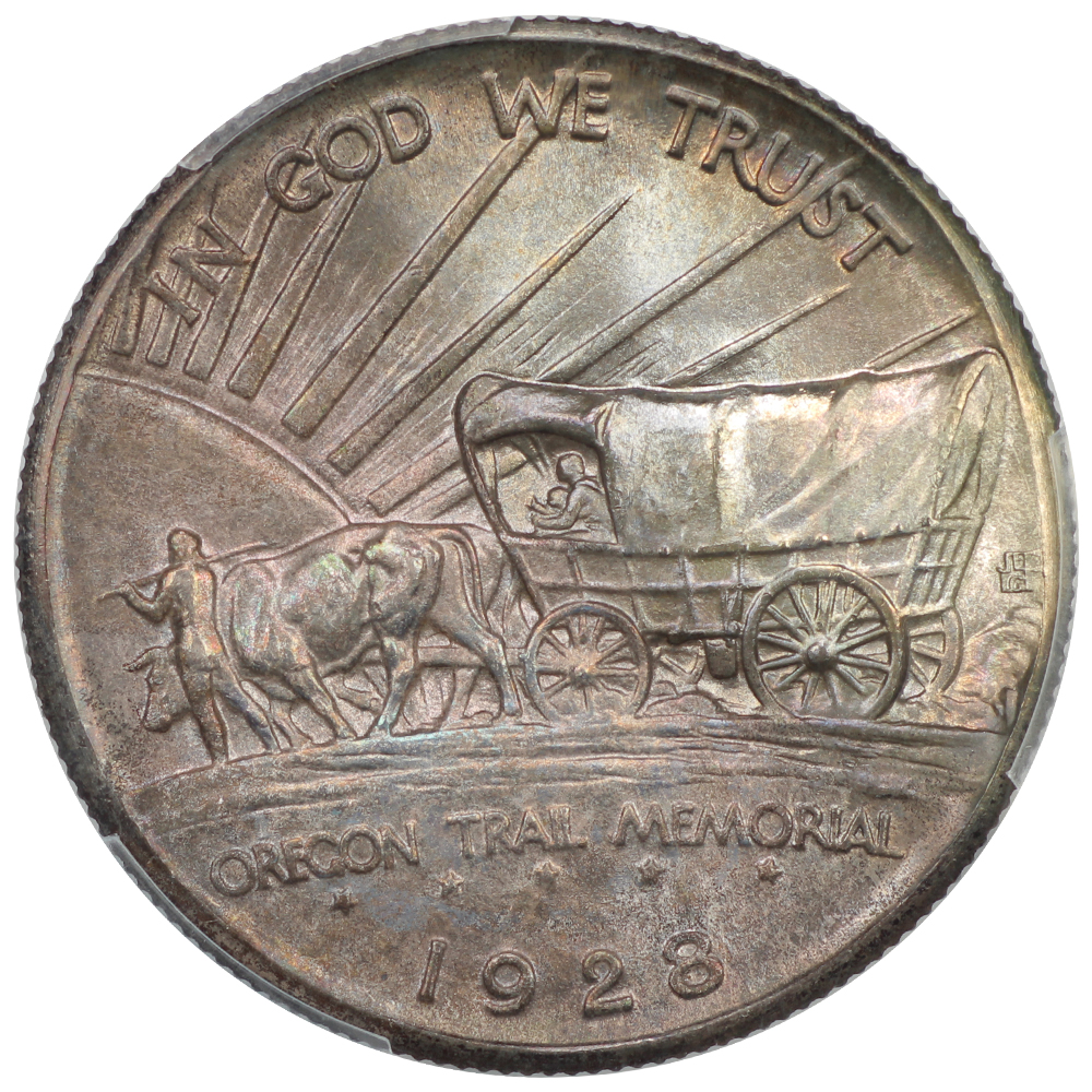 image for: 1928 Oregon Trail 50c PCGS MS67