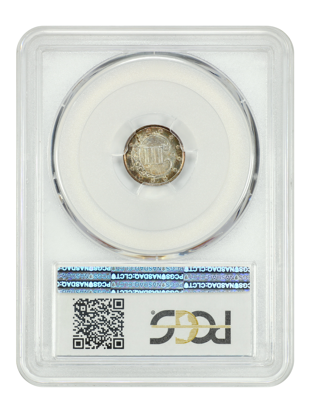 thumbnail for: 1851-O 3cS PCGS MS65
