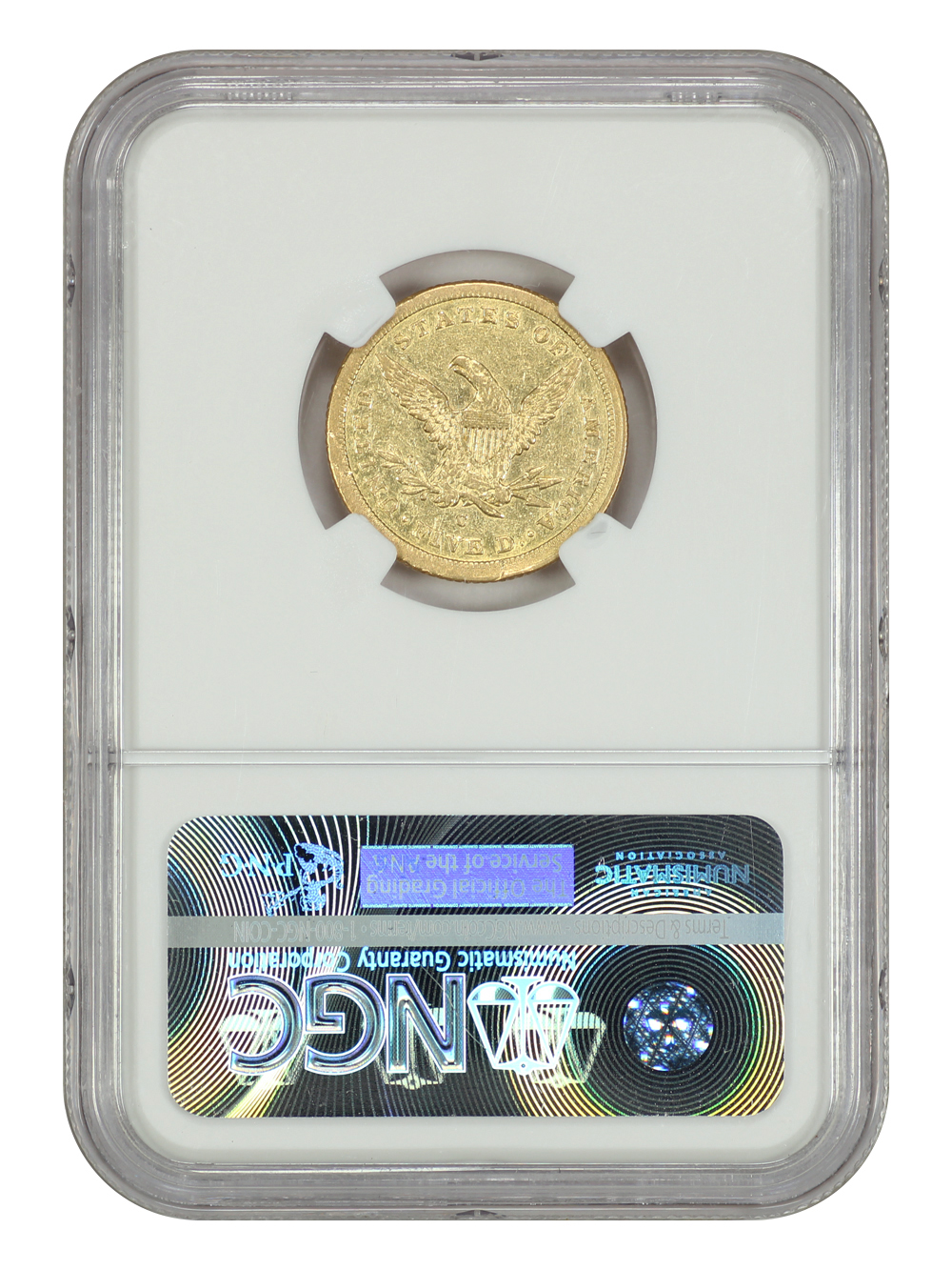 image for: 1843-C $5  NGC XF40