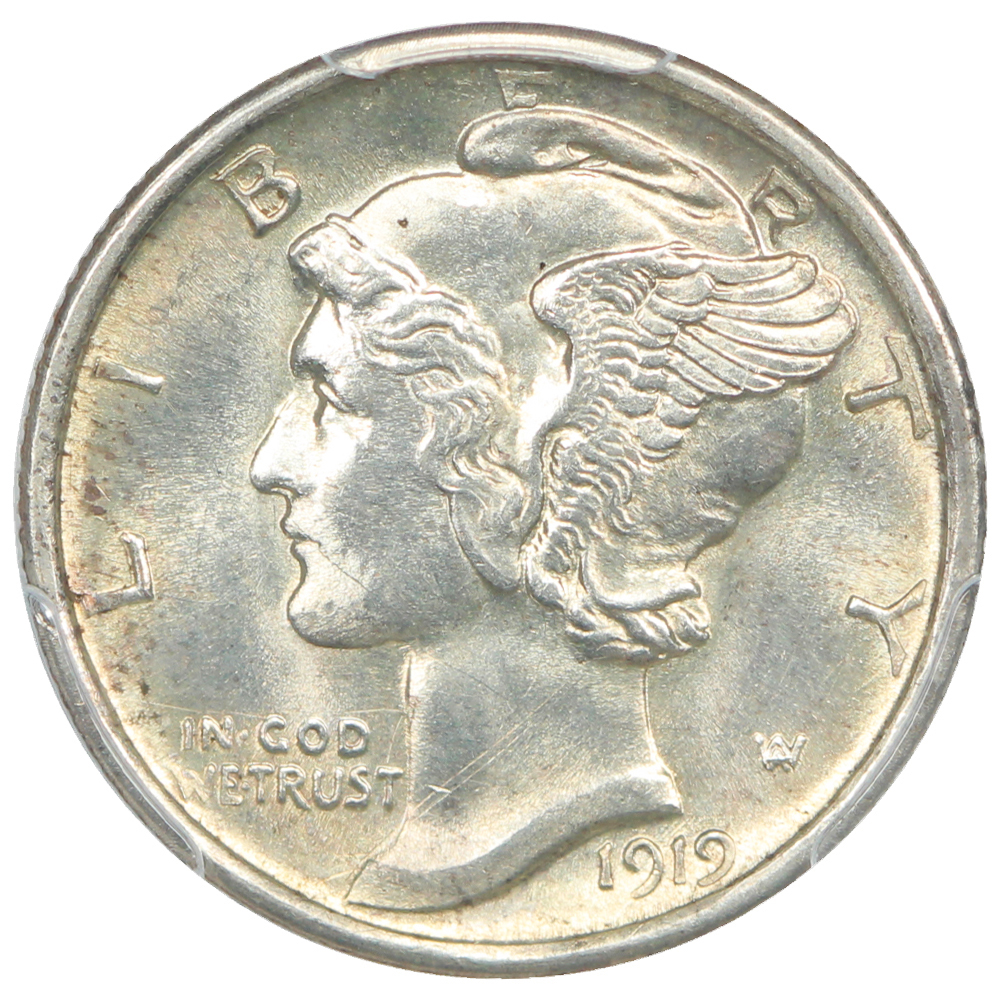 image for: 1919-S 10c PCGS MS63 FB