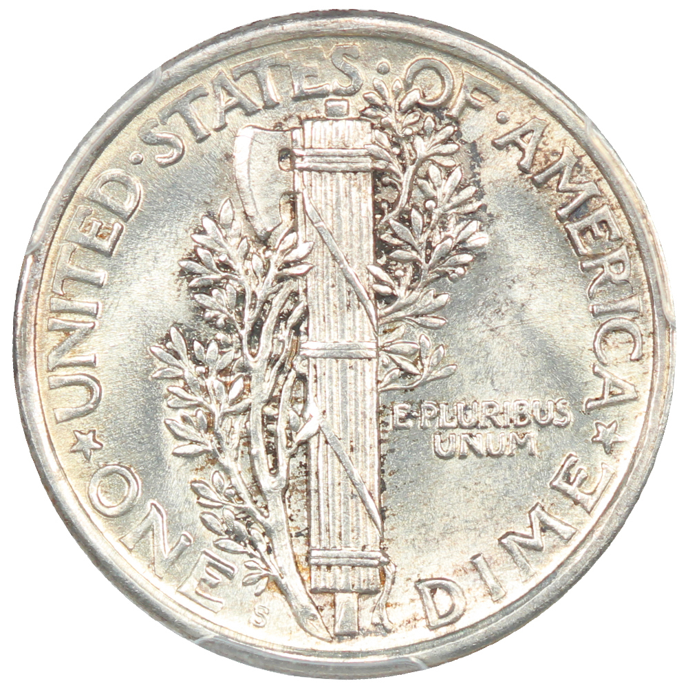 image for: 1919-S 10c PCGS MS63 FB