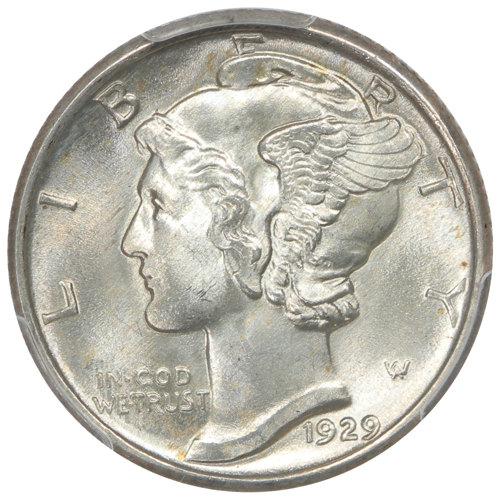 image for: 1929 10c PCGS MS65 FB