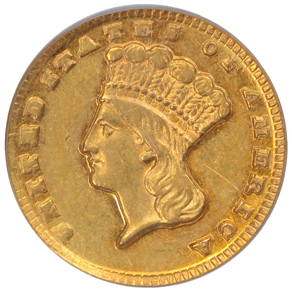 image for: 1861-D G$1 PCGS AU53