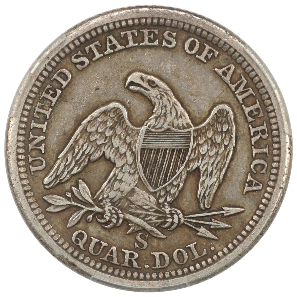 image for: 1859-S 25c PCGS VF35