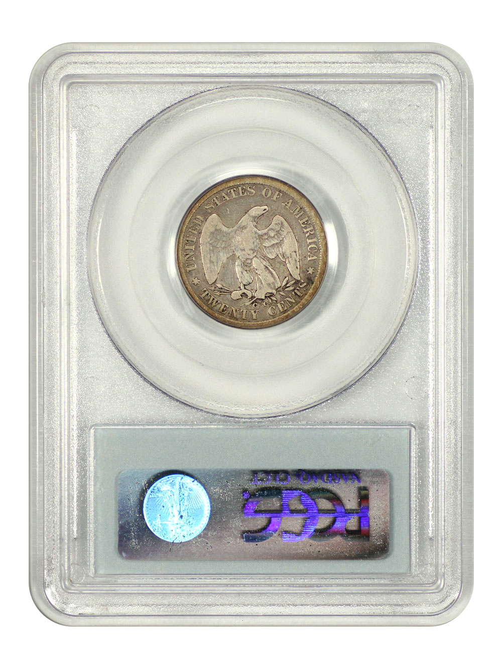 image for: 1875-CC 20c PCGS VG8