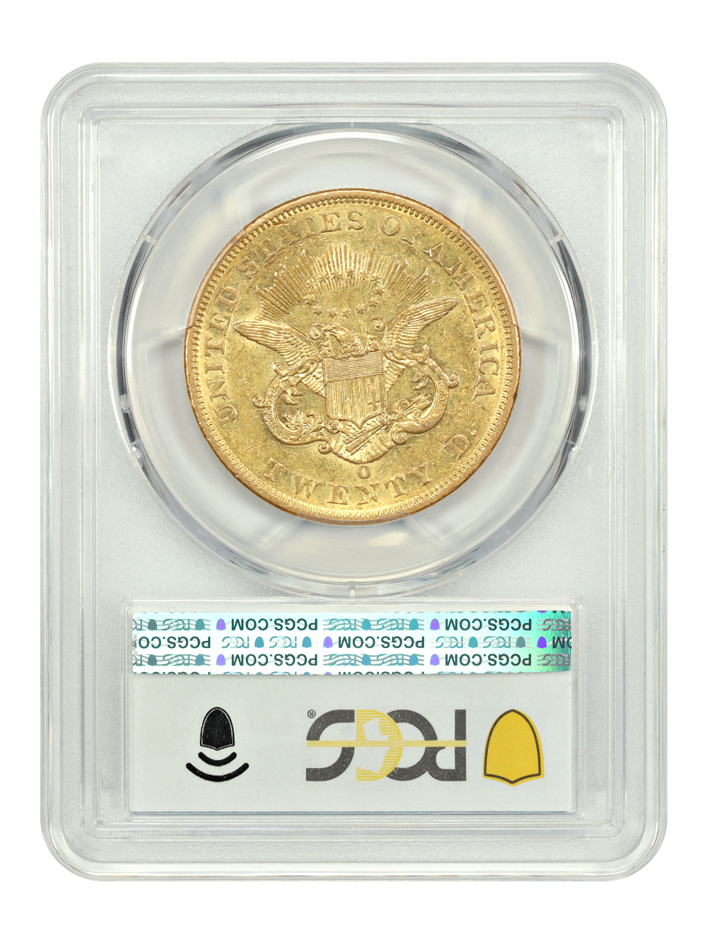 image for: 1861-O $20  PCGS AU55