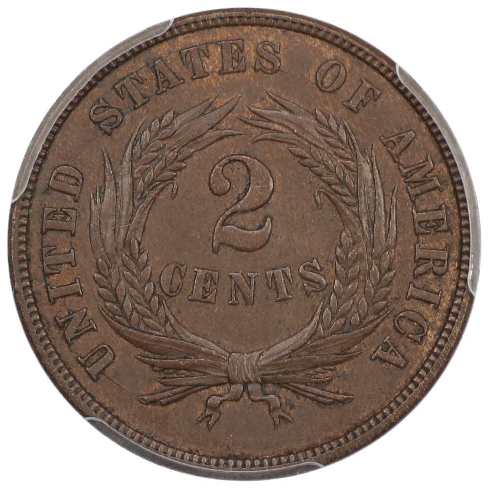 image for: 1868 2c PCGS MS63 BN