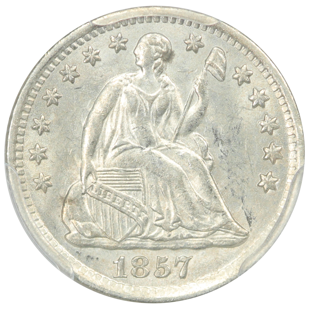 image for: 1857 H10c PCGS MS62