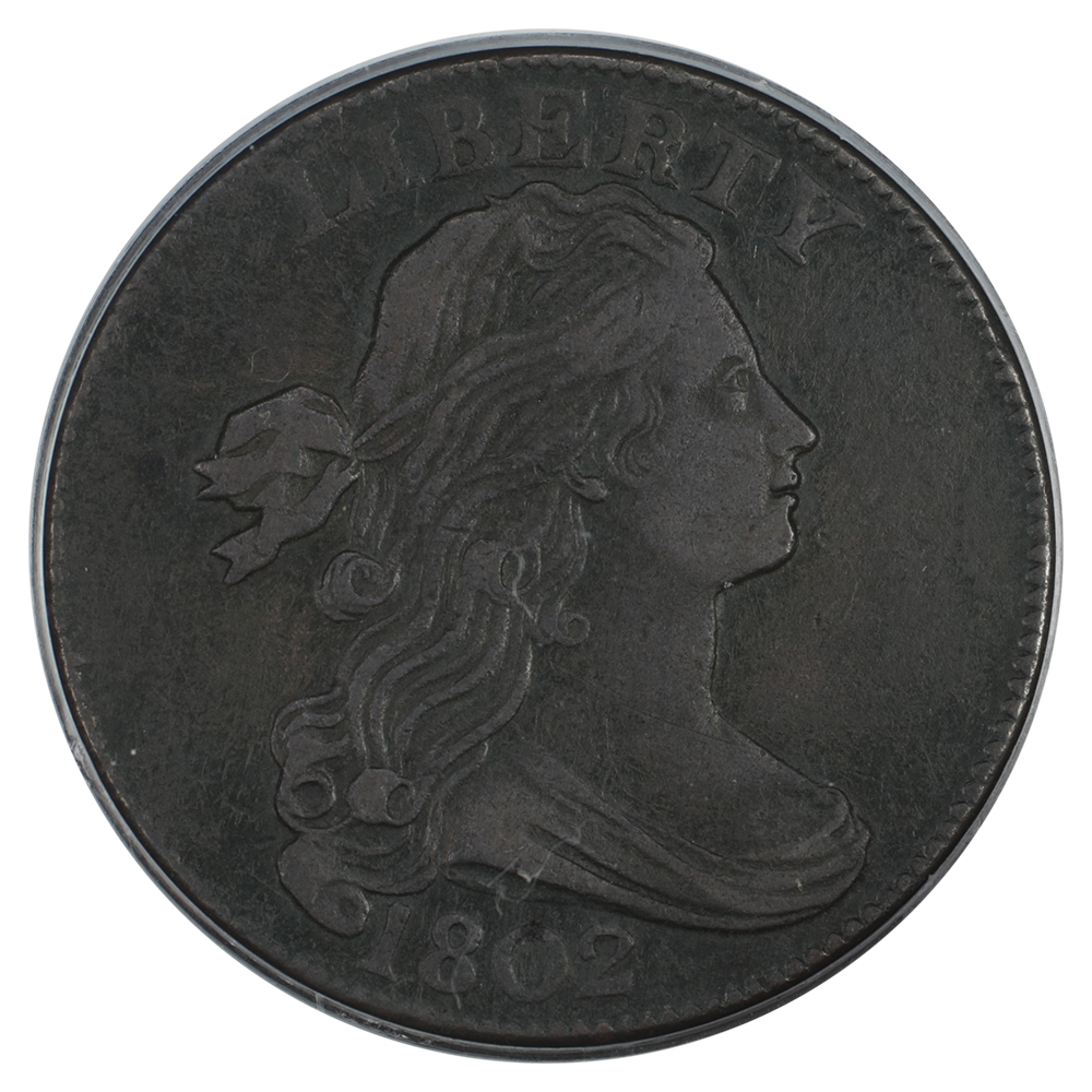 image for: 1802 1/000 1c PCGS VF35 BN