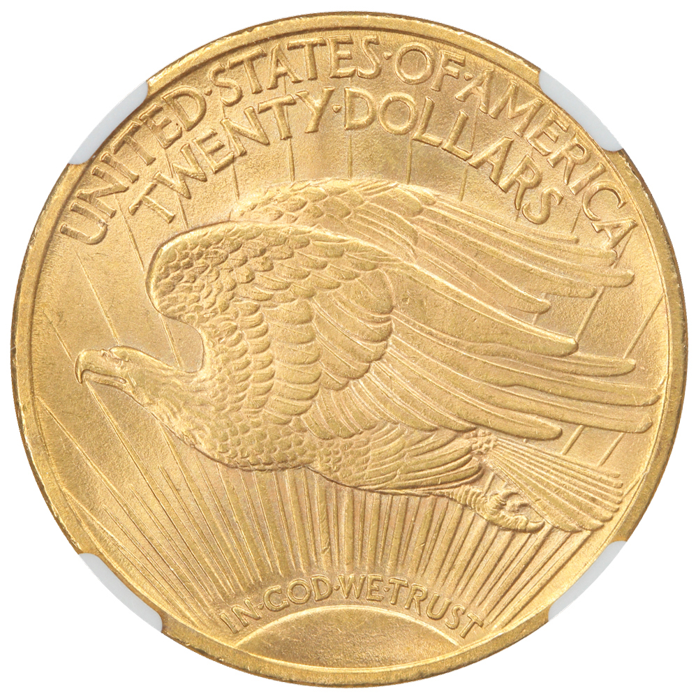 image for: 1910 $20  NGC MS65