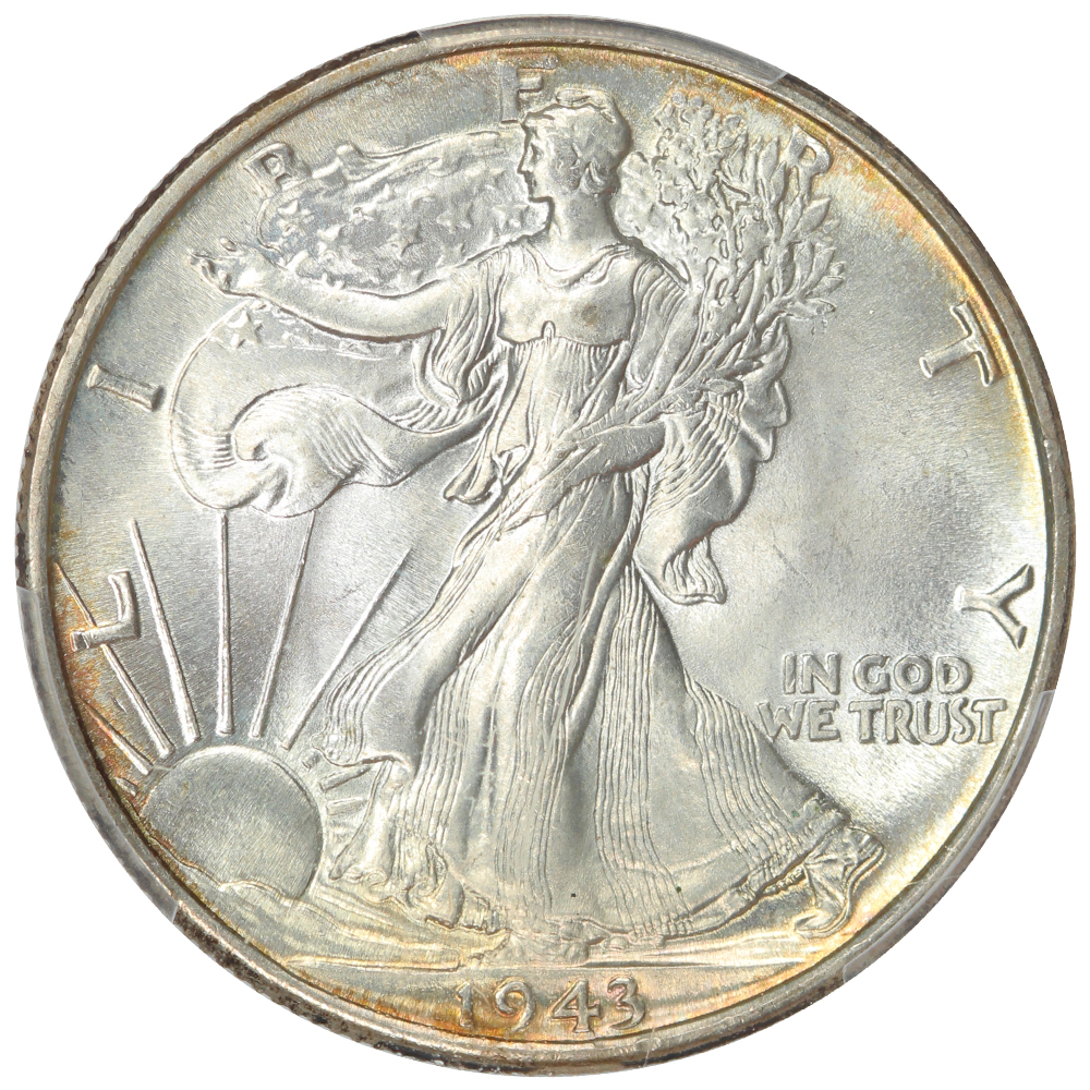 image for: 1943 50c PCGS MS67