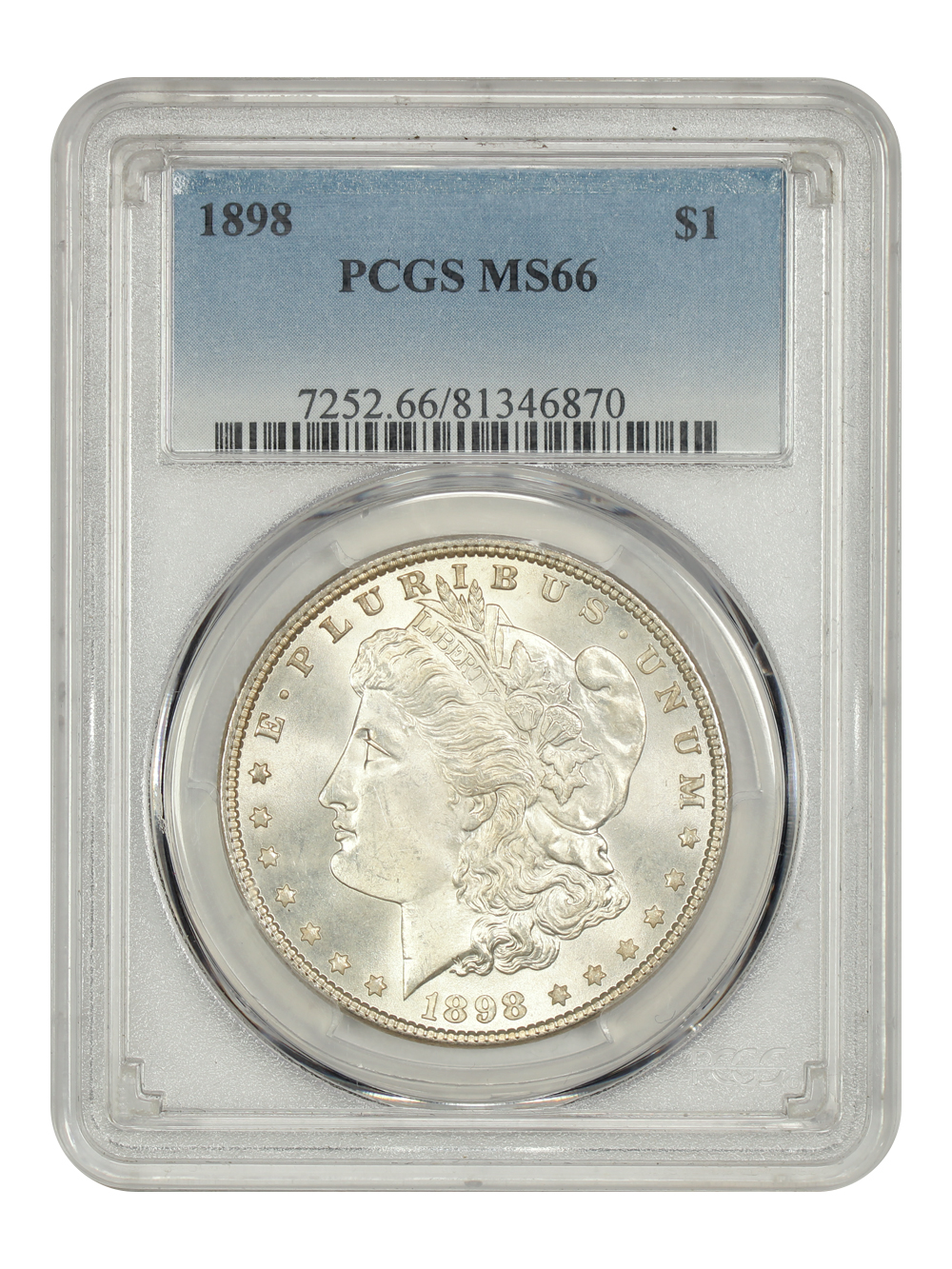 image for: 1898 $1 PCGS MS66