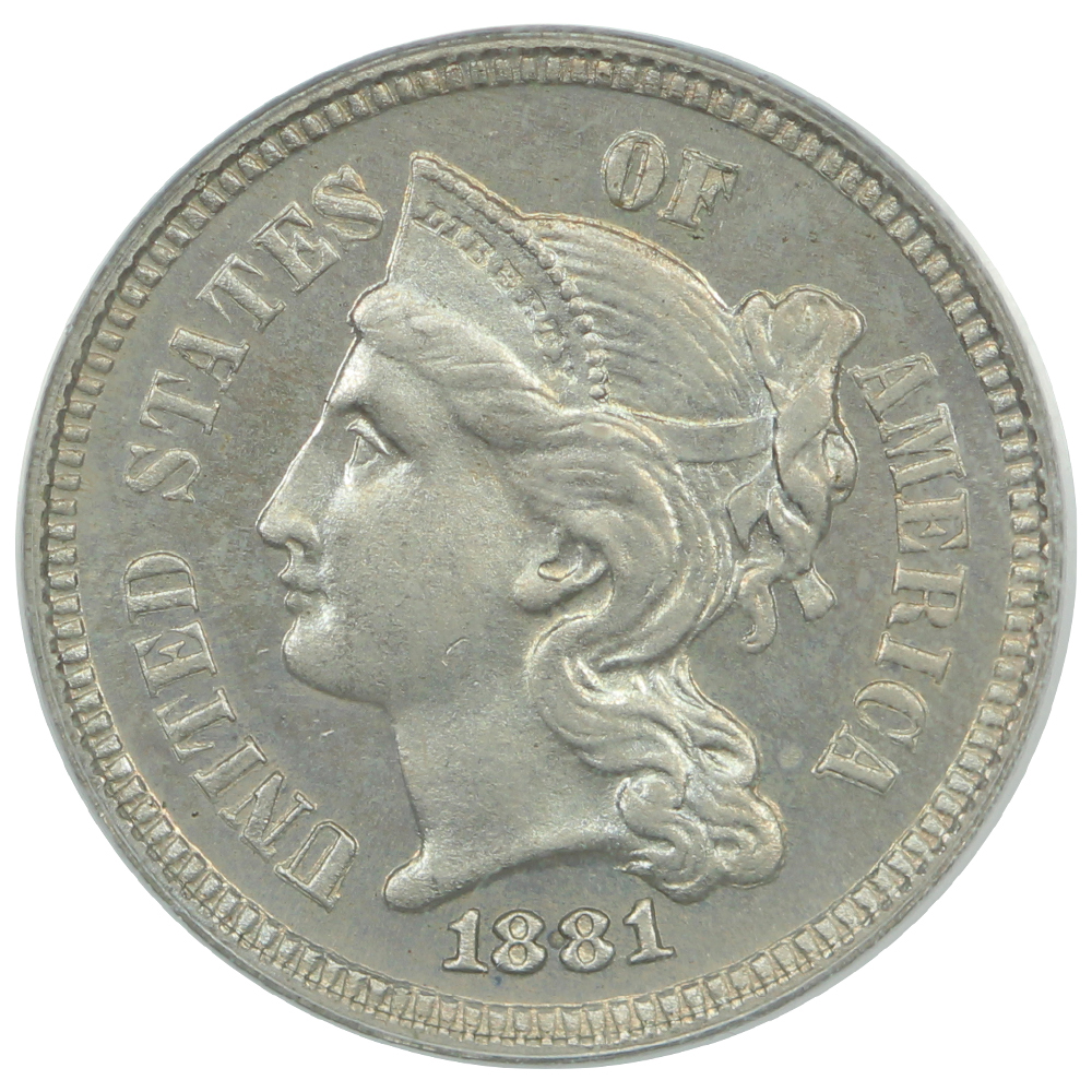 image for: 1881 3cN PCGS PR65