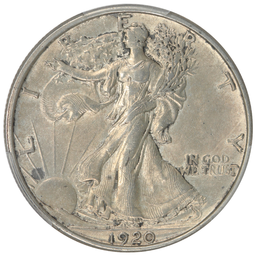 image for: 1920 50c PCGS AU58
