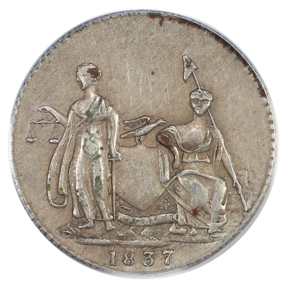 image for: 1837 Feuchtwanger, New York 3c PCGS AU53