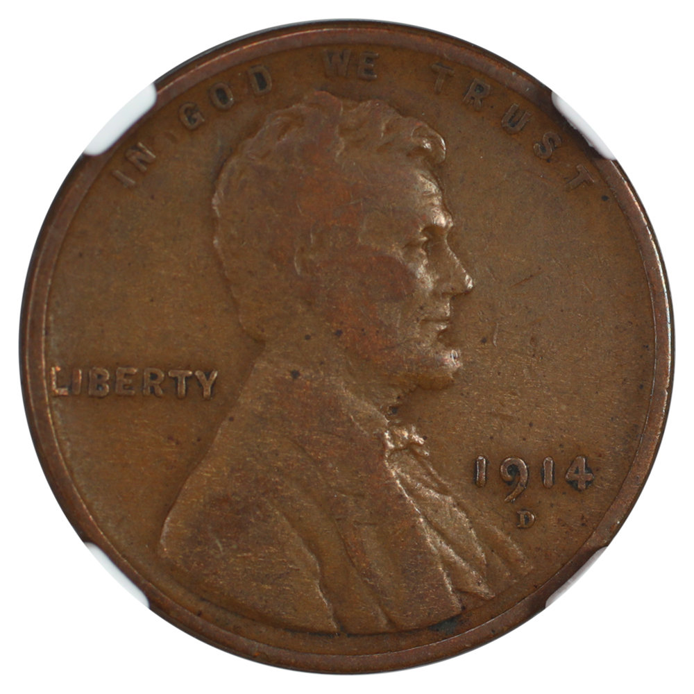 image for: 1914-D 1c NGC F15 BN